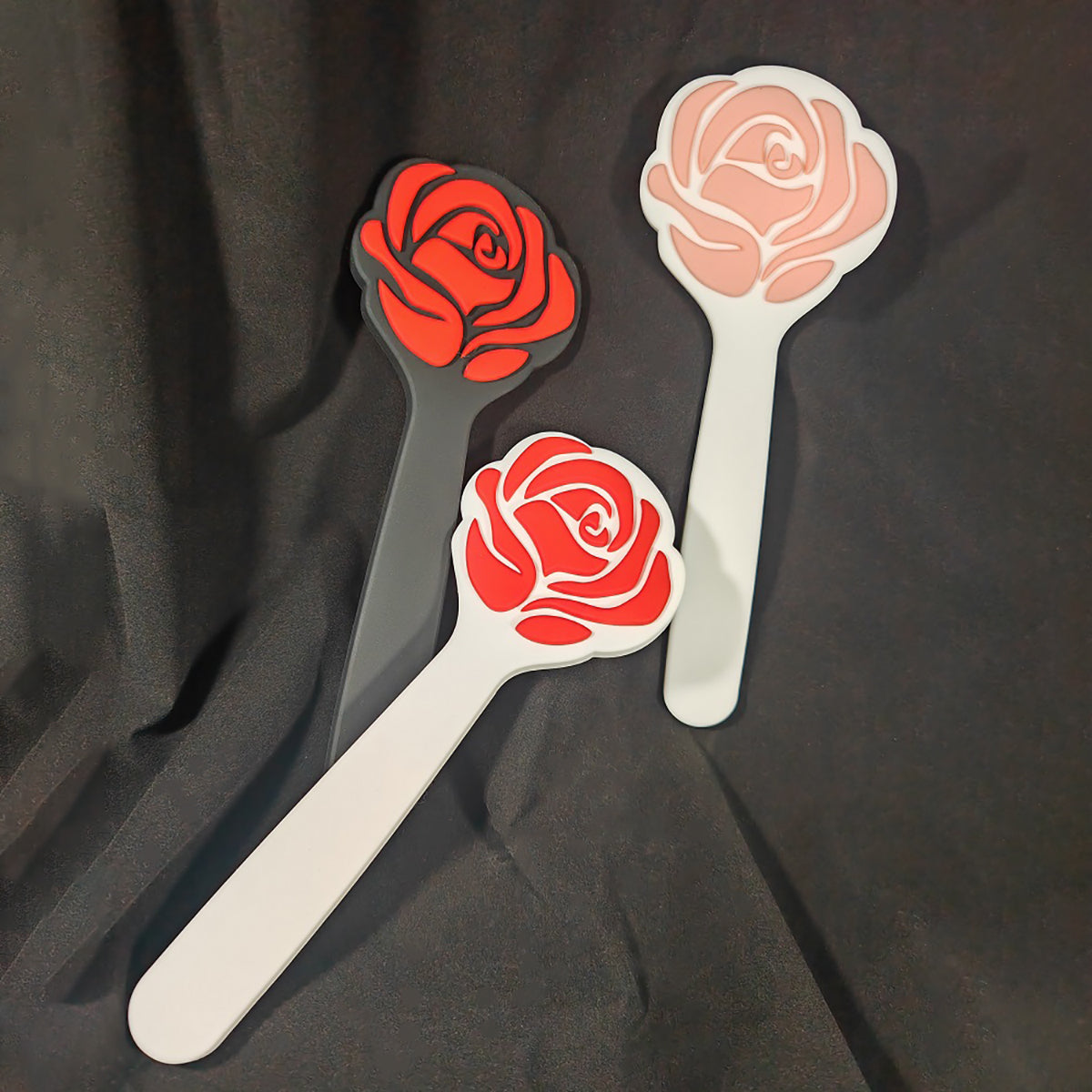 BDSM Rose-shaped Silicone Spanking Paddle 3 Colors