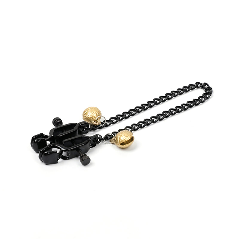 Brass Bells Nipple Clamp with Chain