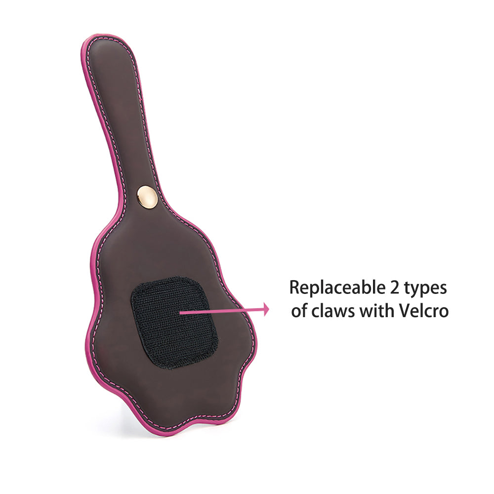 Heat-Sensitive Color-Changing Bear Paw Spanking Paddle – 2 Interchangeable Tips