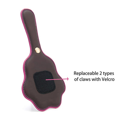 Heat-Sensitive Color-Changing Bear Paw Spanking Paddle – 2 Interchangeable Tips