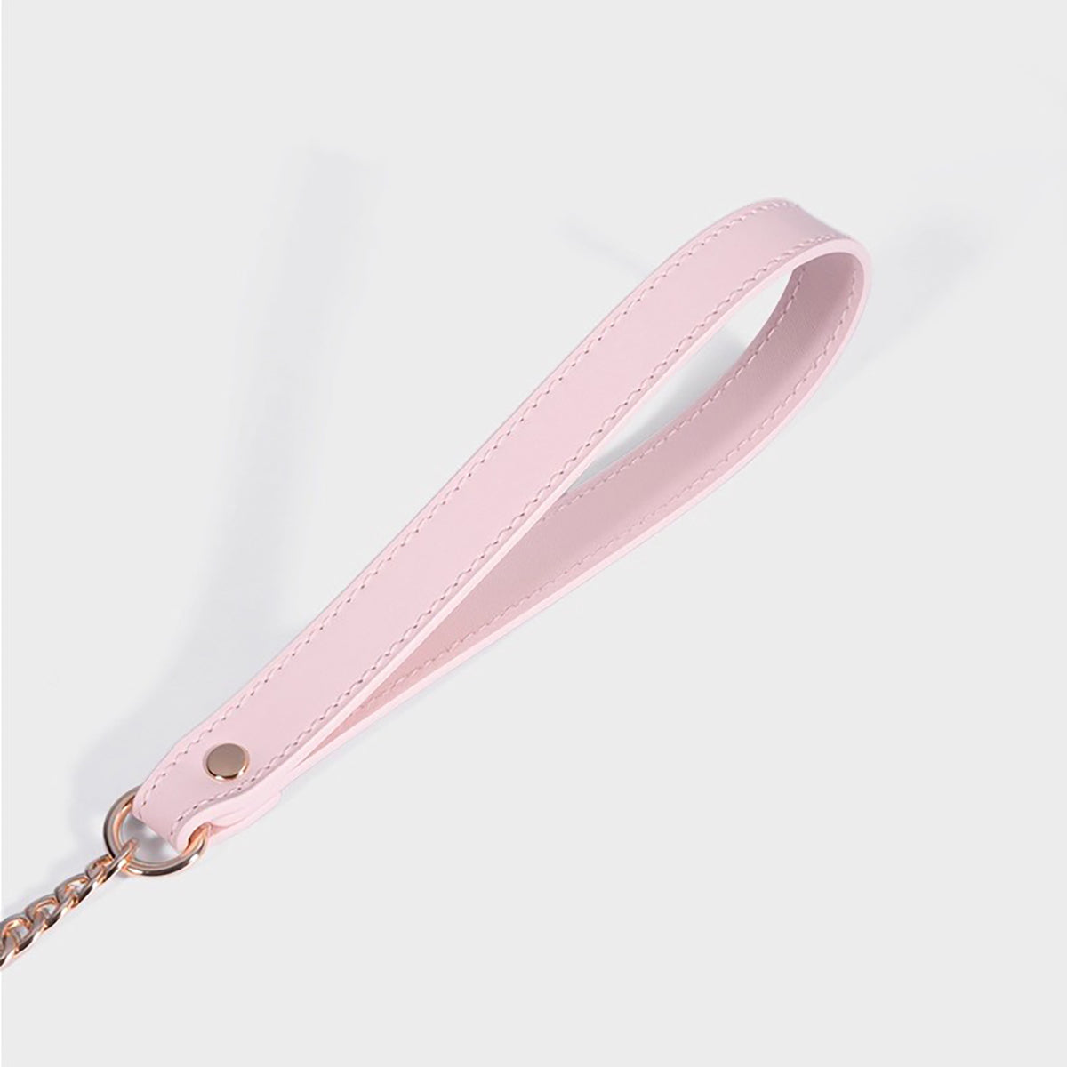 Blushing Devotion - Premium Pink Leather Heart Collar & Leash Set
