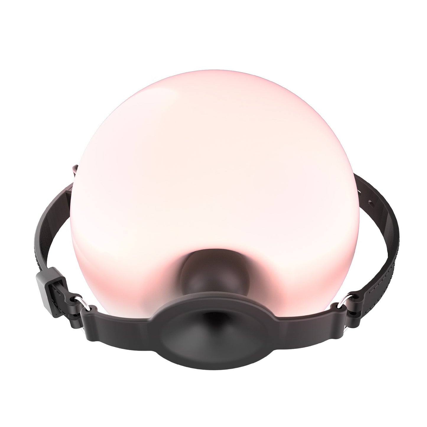 Adjustable Forced Opening-mouth Silicone Gag with Breathing Hole