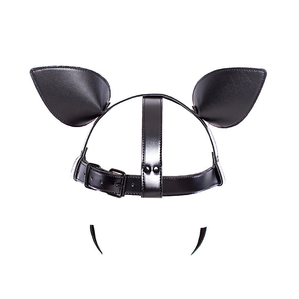 Pet Play Dog Mask with Optional Full Head Mask