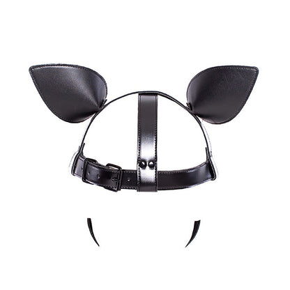 Pet Play Dog Mask with Optional Full Head Mask