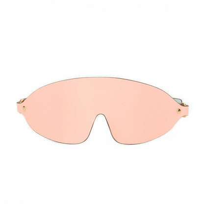 Vegan Faux Leather Soft BDSM Blindfold Pointed Edges