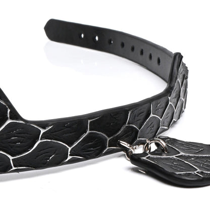 BDSM Handcrafted Genuine Leather Cat Ear Collar with Cat Tag