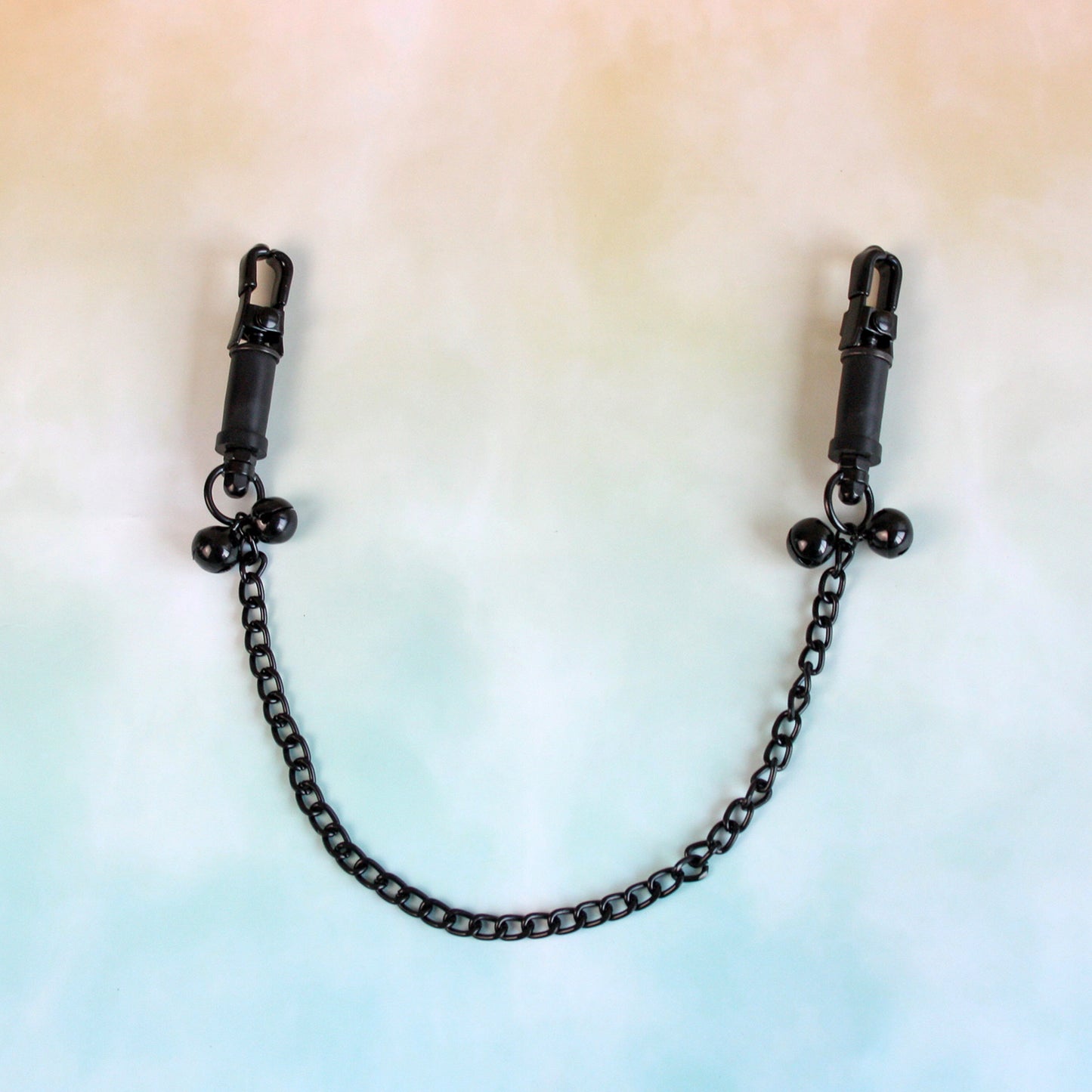 Crab Claw Twist Nipple Clamps with Chain & Bells