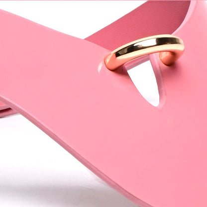 Glamorous Pink 5-Piece Bondage Set – Collar, Cuffs & Leash for Sweet Submission