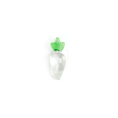 Transparent Radish Glass Crystal Dildo Anal Plug