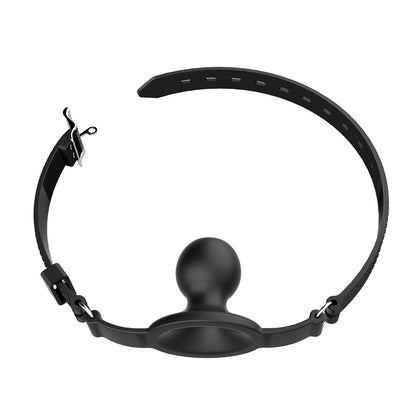 Adjustable Forced Opening-mouth Silicone Gag with Breathing Hole