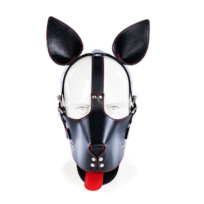 Pup Puppy Play Leather Hood Pet Mask