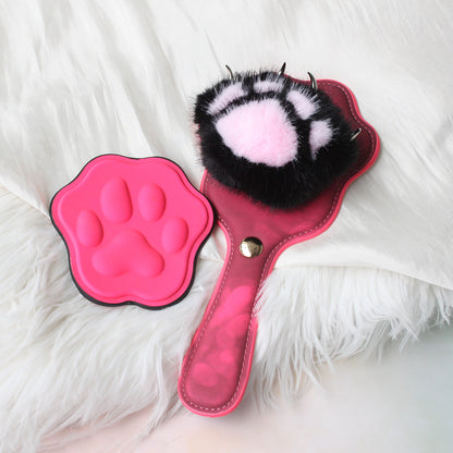 Heat-Sensitive Color-Changing Bear Paw Spanking Paddle – 2 Interchangeable Tips