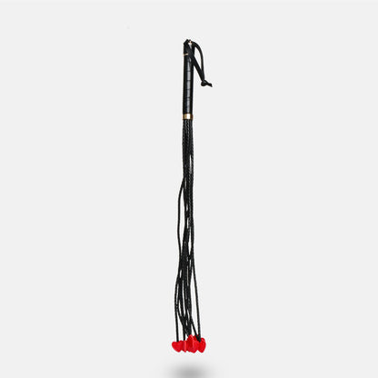 Red Heart Tip Vegan Leather Spanking Nine Tails Whip