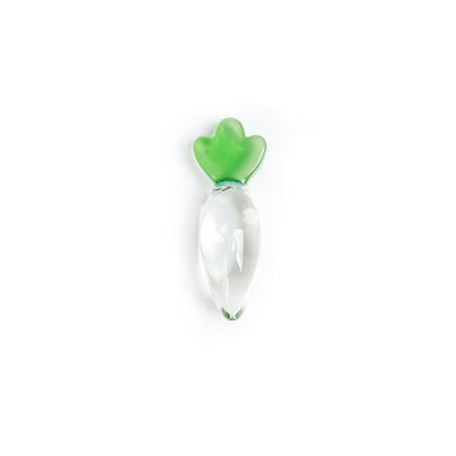 Transparent Radish Glass Crystal Dildo Anal Plug