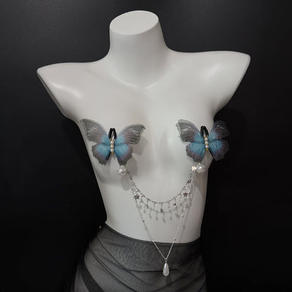 Blue Butterfly Seduction - Sensual Butterfly Motif Bondage Accessory Series