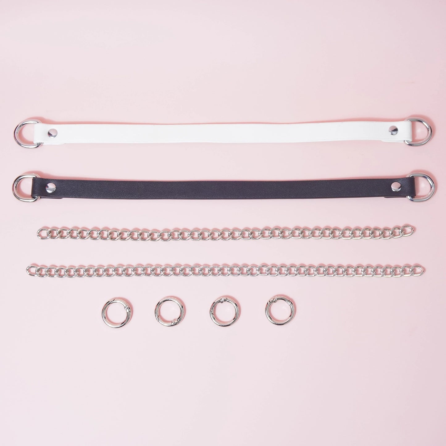 Absolute Command - Martingale Chain Bondage Collar with Lead For BDSM Play