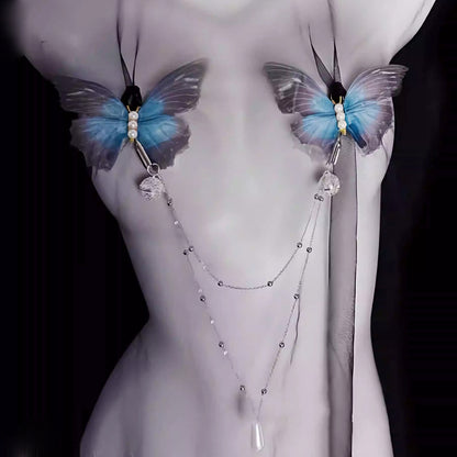 Blue Butterfly Seduction - Sensual Butterfly Motif Bondage Accessory Series