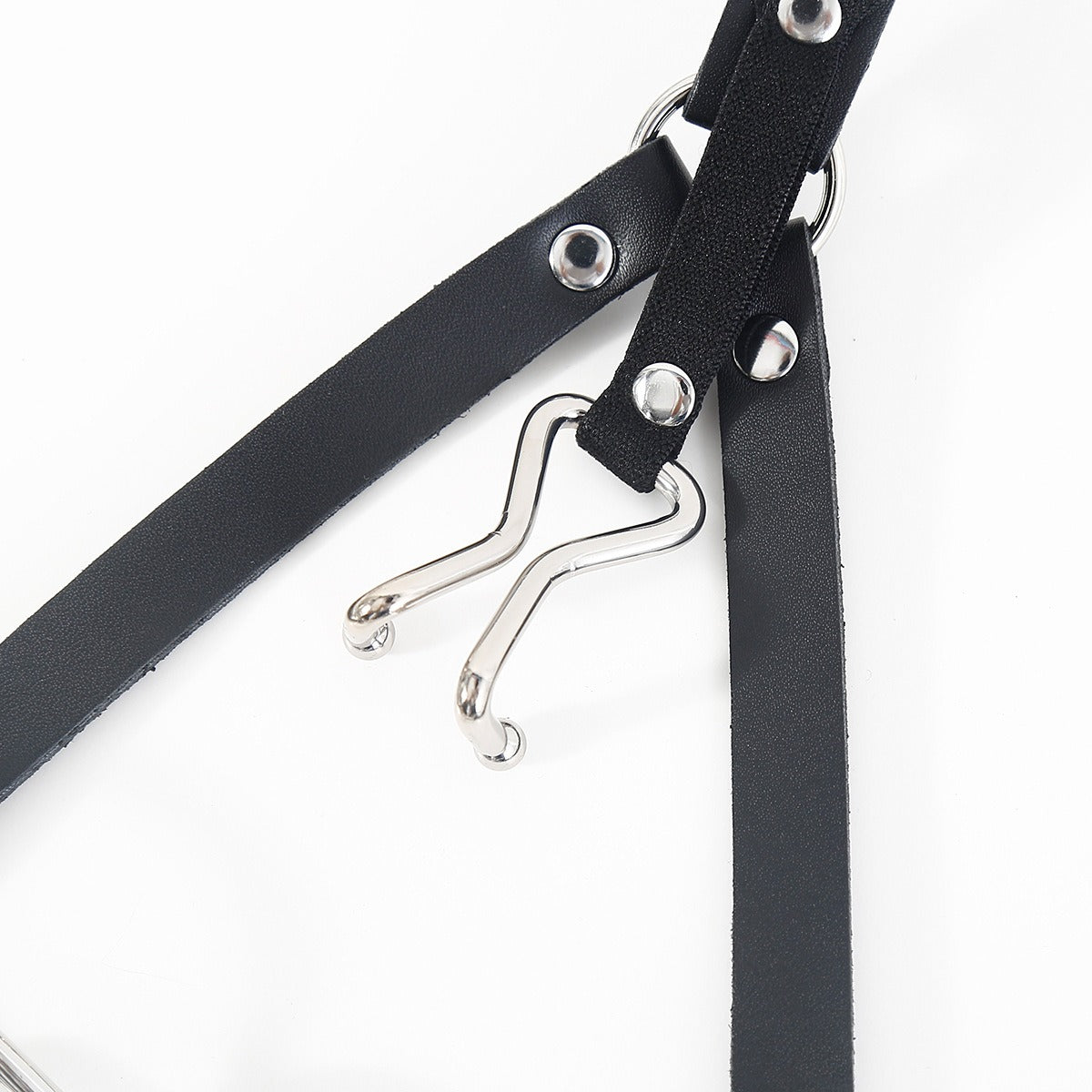 Integrated Metal Nose Hook & Open Mouth Gag