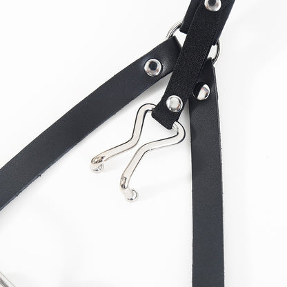 Integrated Metal Nose Hook & Open Mouth Gag