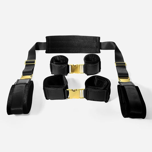 Multi-Position Quick-Release Bondage Restraint Set 4 Pieces