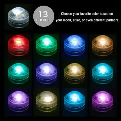 Vibrant LED Light Up Glass Butt Plug with Remote Control S/M/L