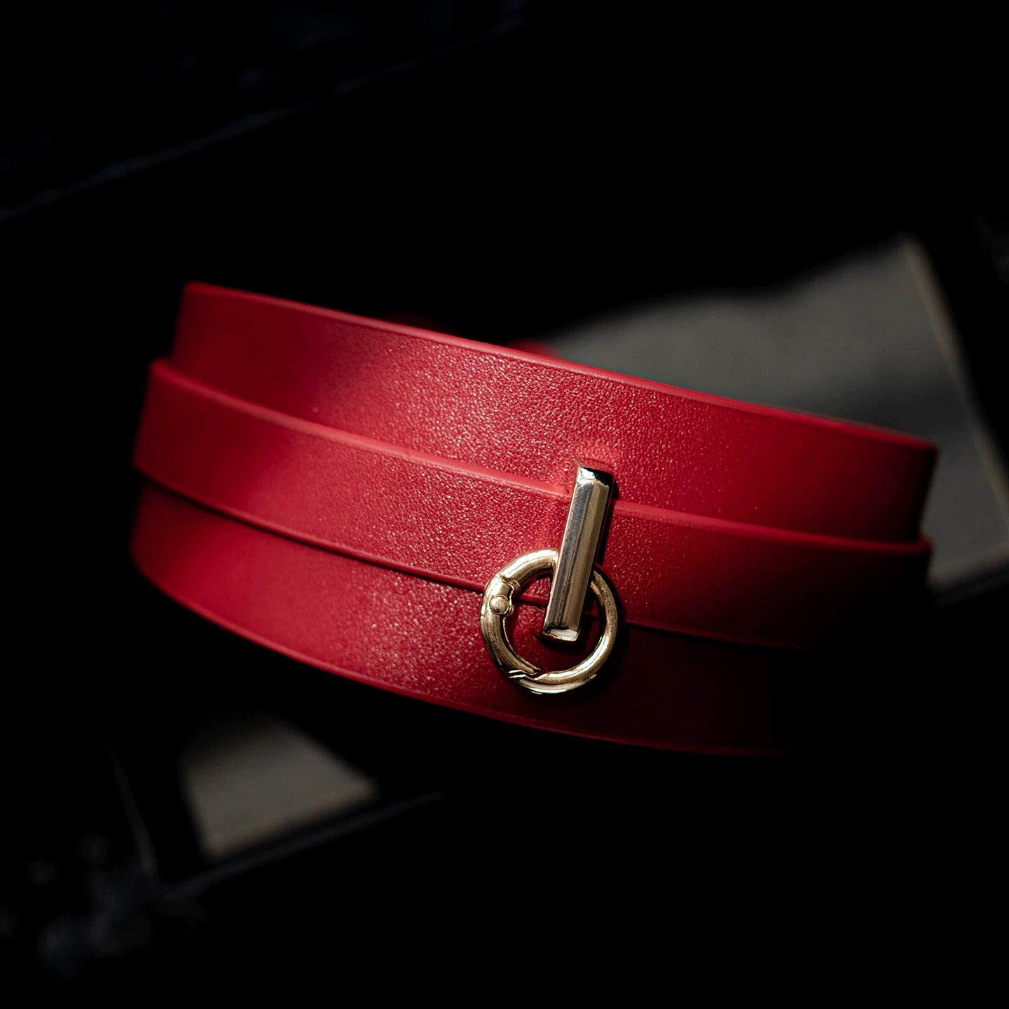 The Heavy Shackle: 5cm Extra-Wide Genuine Leather Collar & Leash Set