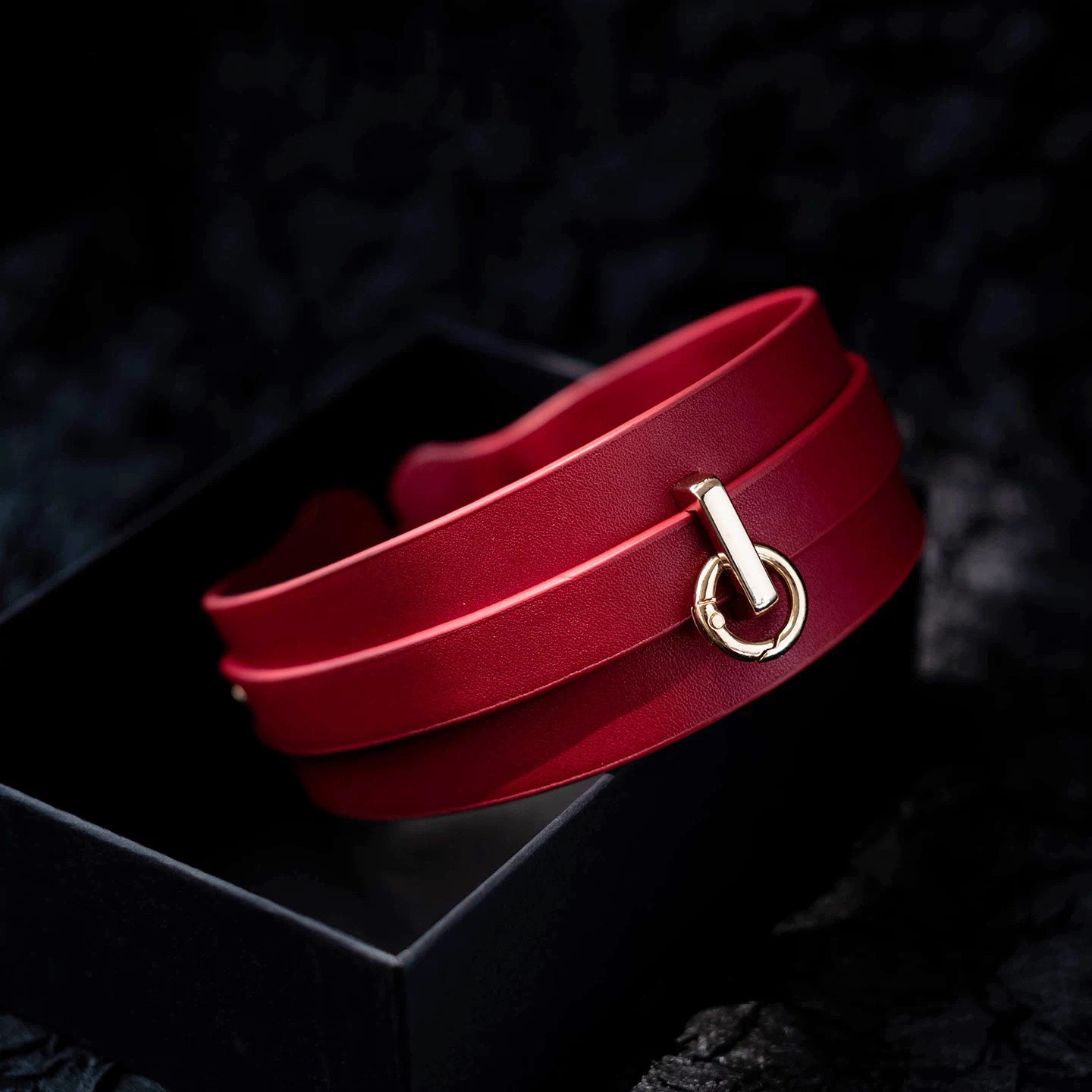 The Heavy Shackle: 5cm Extra-Wide Genuine Leather Collar & Leash Set