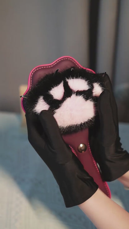 Heat-Sensitive Color-Changing Bear Paw Spanking Paddle – 2 Interchangeable Tips