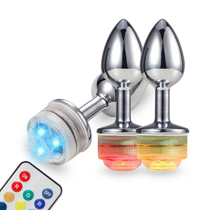 Remote-Controlled LED Light Up Butt Plug 3 Sizes Available