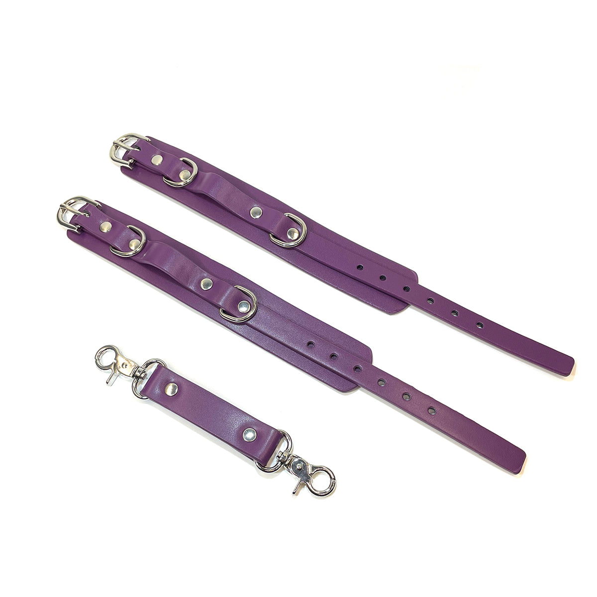 Handcrafted Purple Slave Bondage Restraint Set 8 Piece