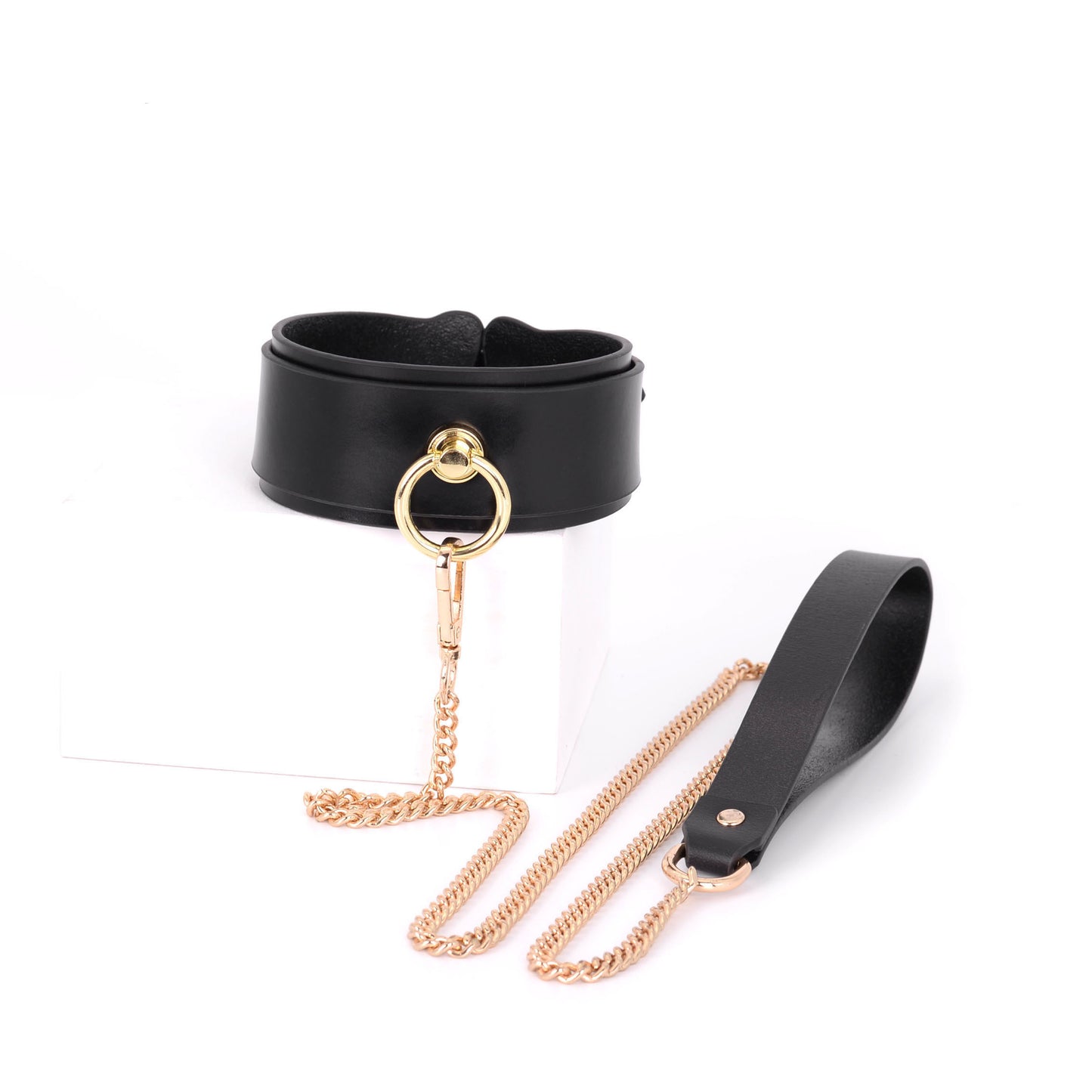 Black Crazy Wild Deluxe Leather Bondage Set 6 Piece