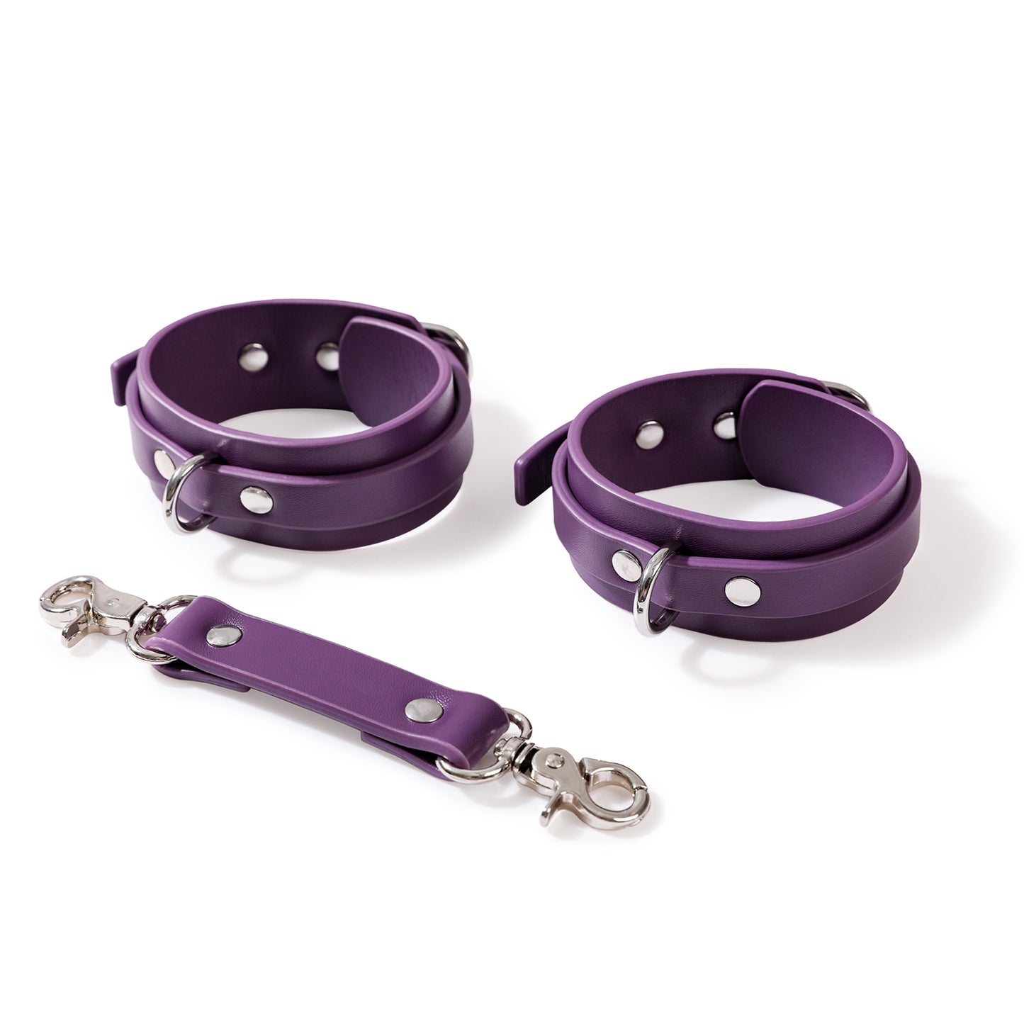 Handcrafted Purple Slave Bondage Restraint Set 8 Piece