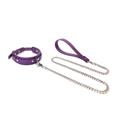 Handcrafted Purple Slave Bondage Restraint Set 8 Piece