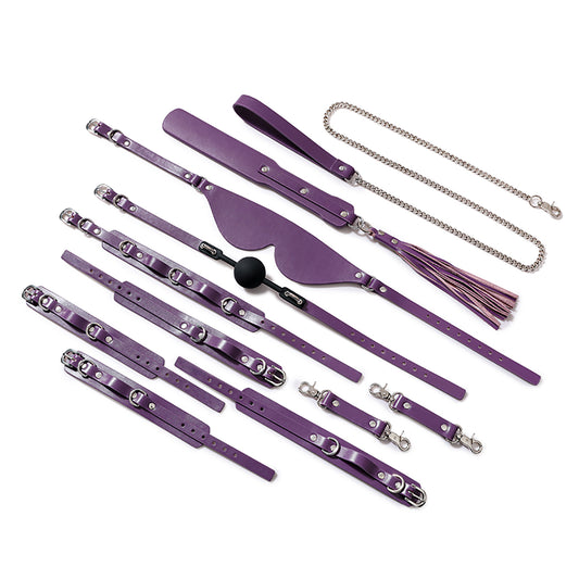 Noble Purple Slave Bondage Set (8 Piece)