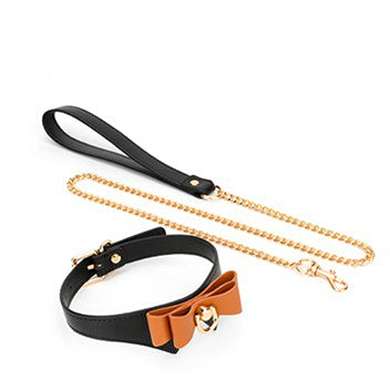 Cute Ribbon PU Leather Bondage Set 5 Piece